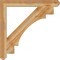 Ekena Millwork Merced Craftsman Rough Sawn Bracket, Western Red Cedar, 4"W x 38"D x 38"H BKT04X38X38MRC04RWR - alternate 4